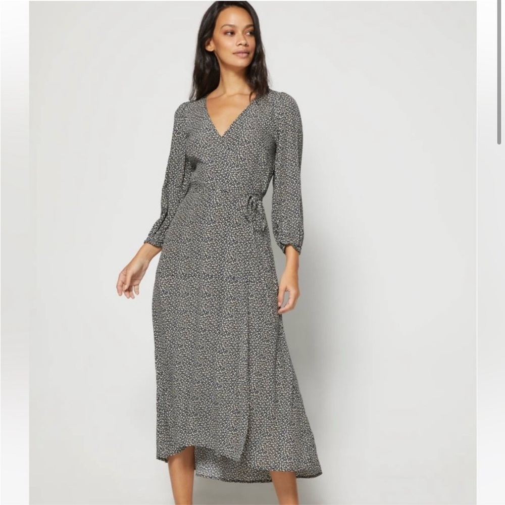 Gap Floral Wrap Dress